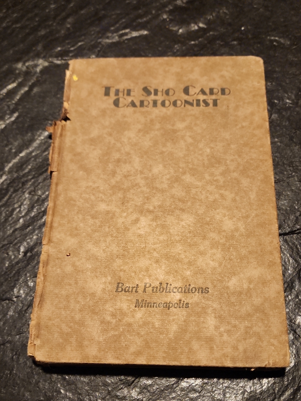 The Sho Card Cartoonist Book - Brown Cover